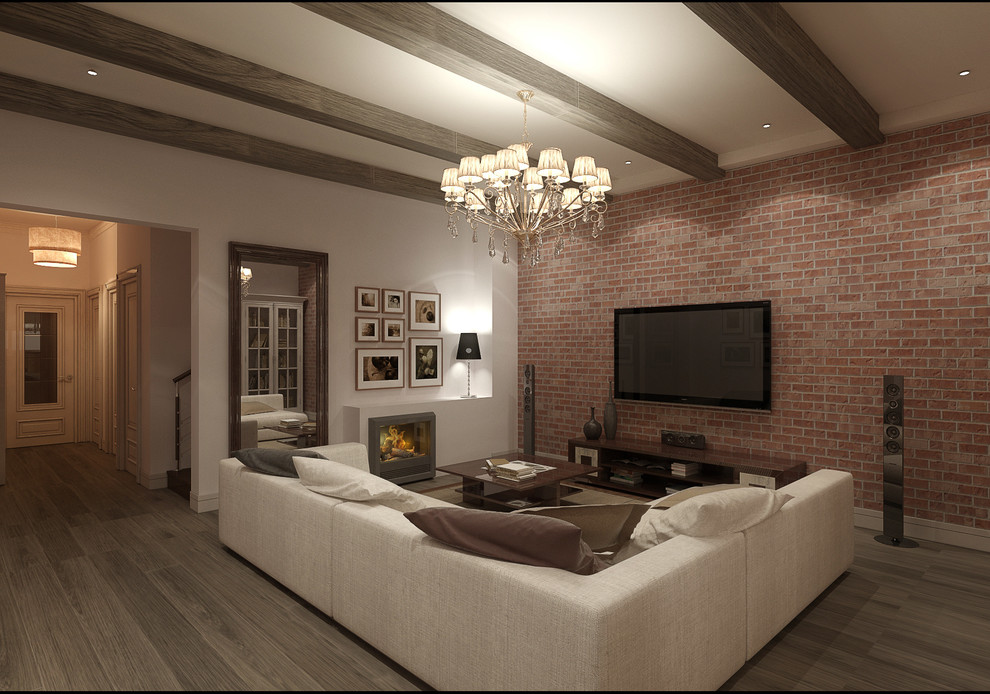 Townhouse. Moscow. New classic with rustic features