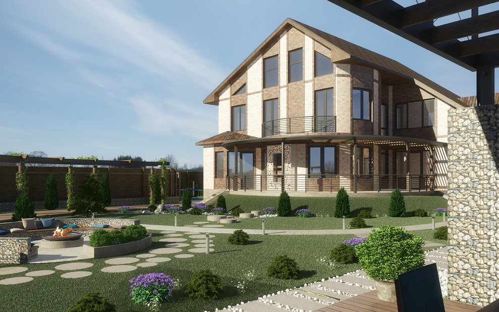 Ландшафтный дизайн участка на берегу залива