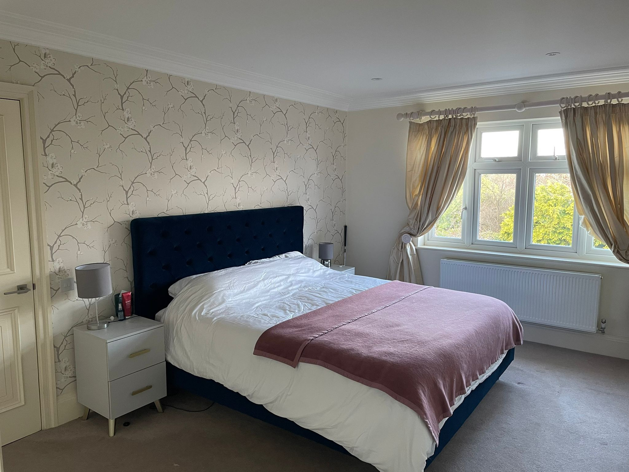 Blue bed before the redesign