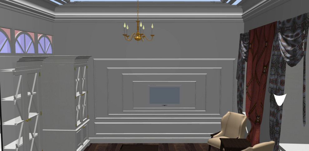 Английский колониальный. Дизайн-проект квартиры в историческом доме 1890 года на