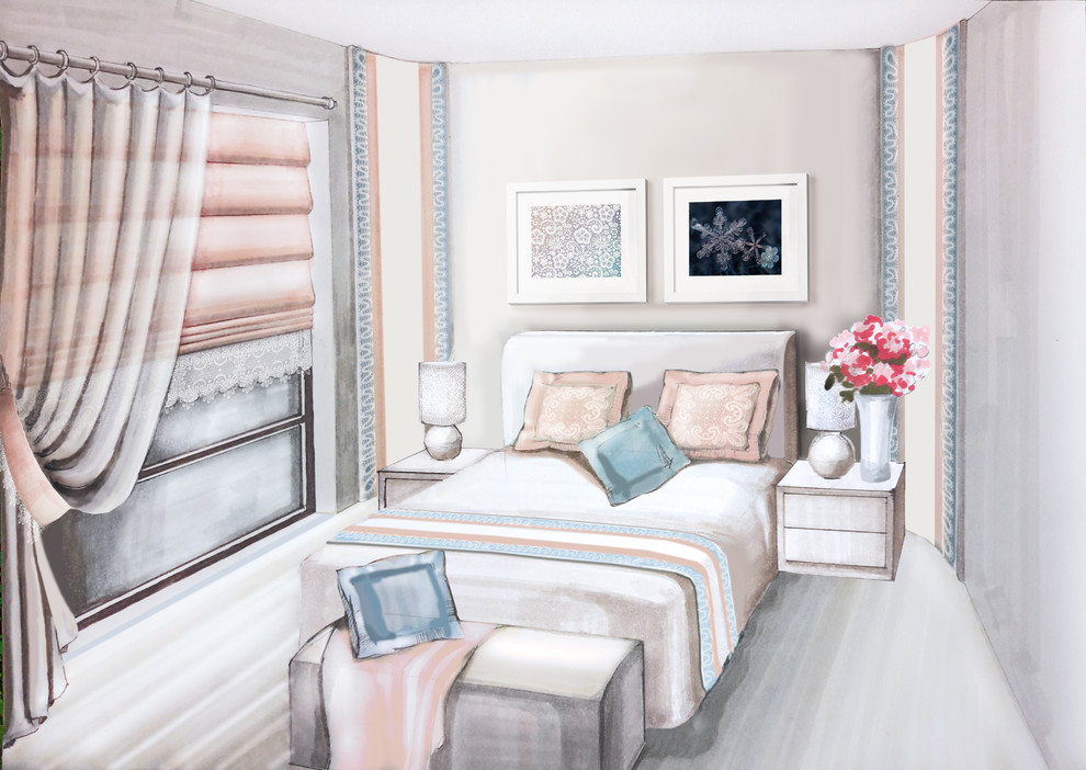 Проект дома в рисованной технике