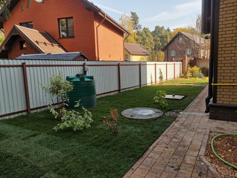 Реализация ландшафтного проекта на площади 300м2.