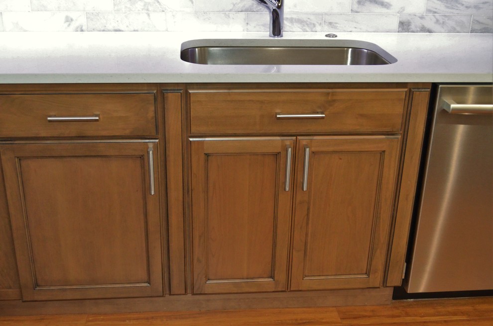 Transitional home design photo in Chicago