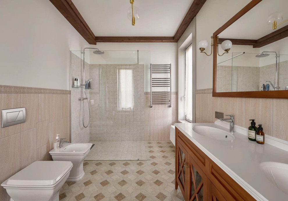 Дом из клееного бруса в стиле шале