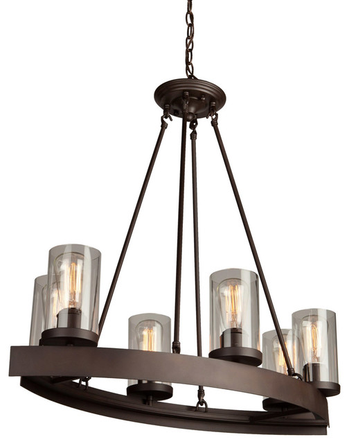 Menlo Park 6 Light Chandelier Oil Rubbed Bronze Menlo Park 6 Light Chandelier Oil Rubbed Bronze
