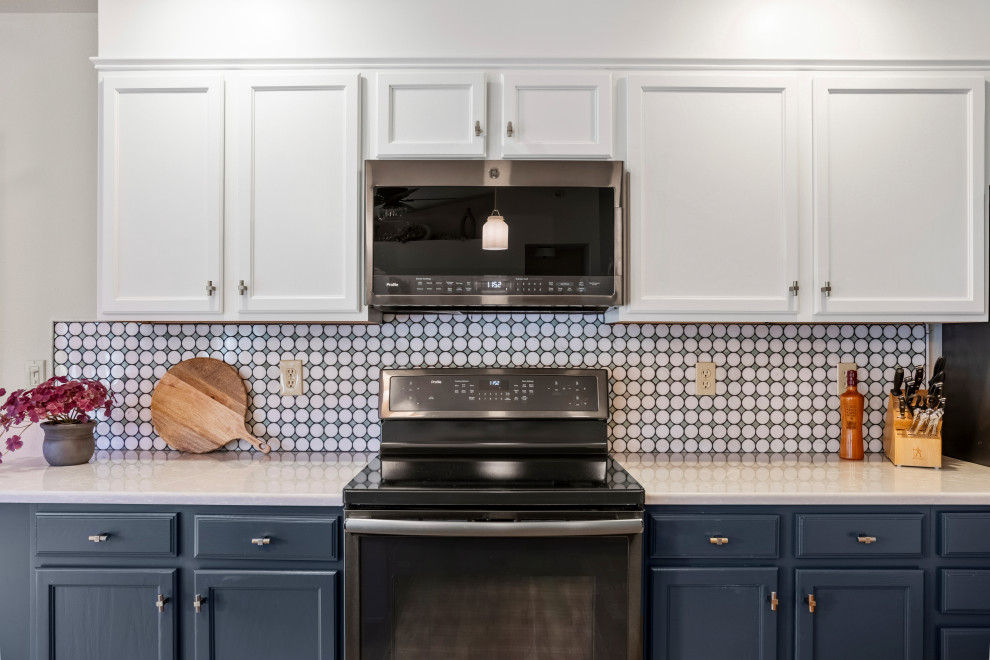 Timeless Open Navy Blue Kitchen