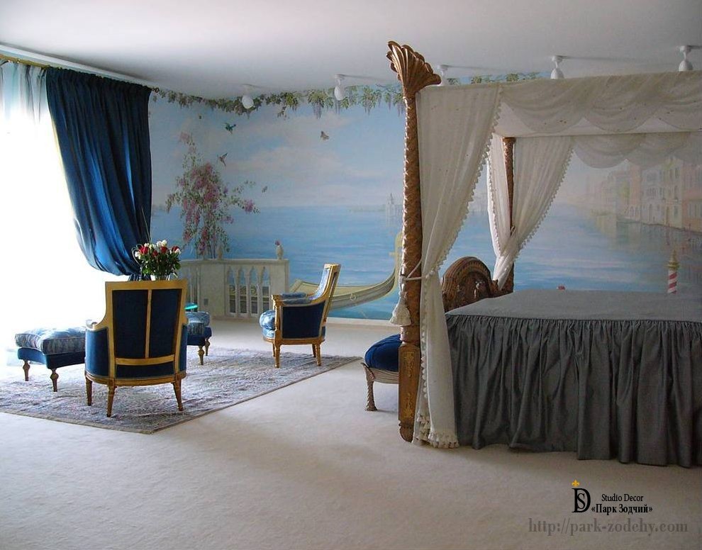 Спальня в средиземноморском стиле