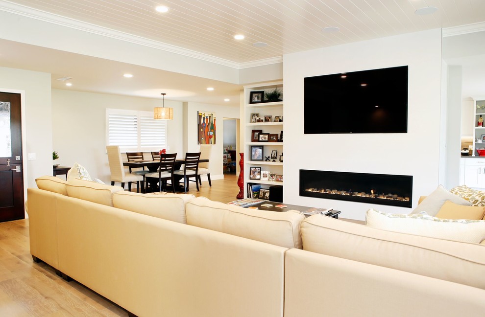 Home design - contemporary home design idea in Orange County