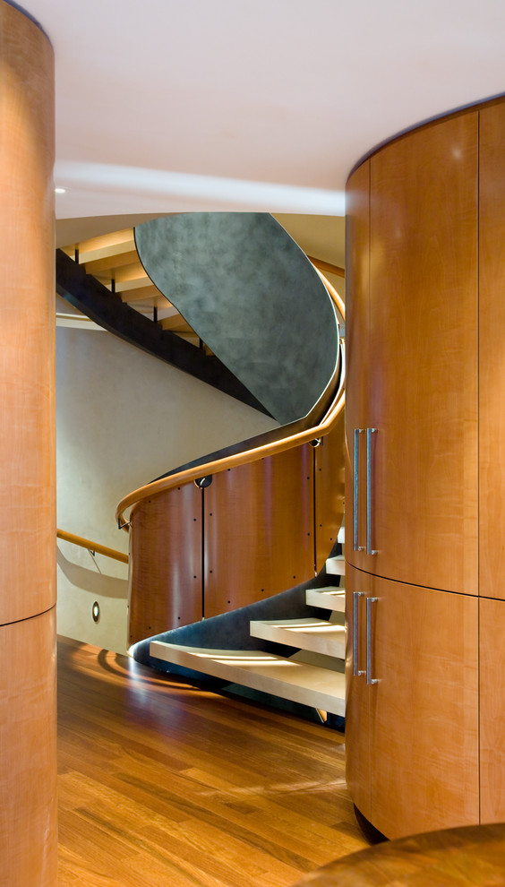 Modern staircase in Chicago.