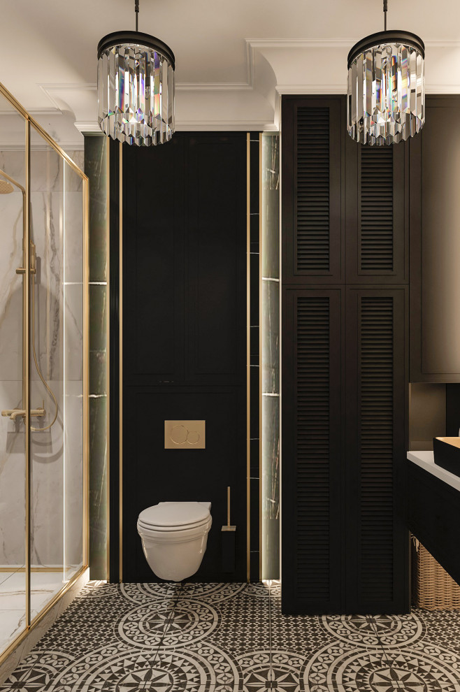 Интерьер мужского санузла . Таунхаус в КП "Образцово"