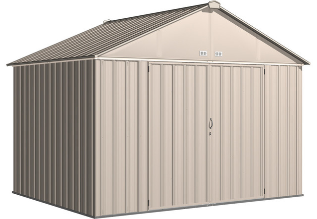 Arrow Storage Products Galvanized Extra High Gable Steel Shed 10'x8 ...