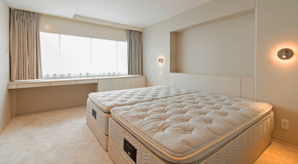 Photo of a modern bedroom in Tokyo.
