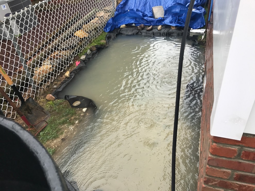 Outdoor shower drainage issue