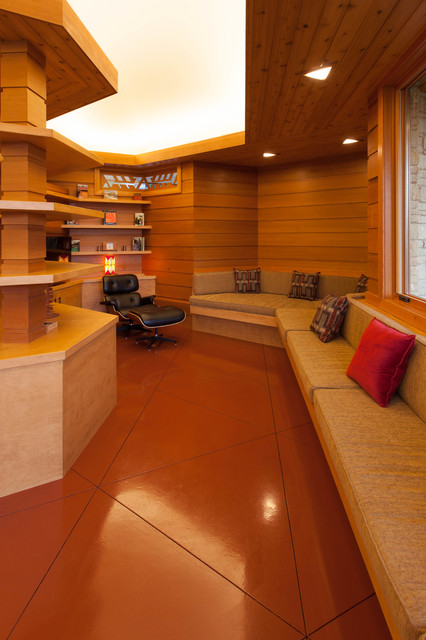 Galena Usonian retro-vardagsrum