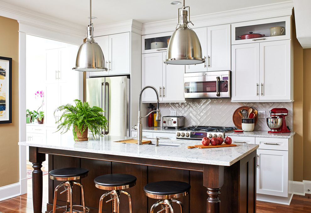 Transitional kitchen photo in DC Metro
