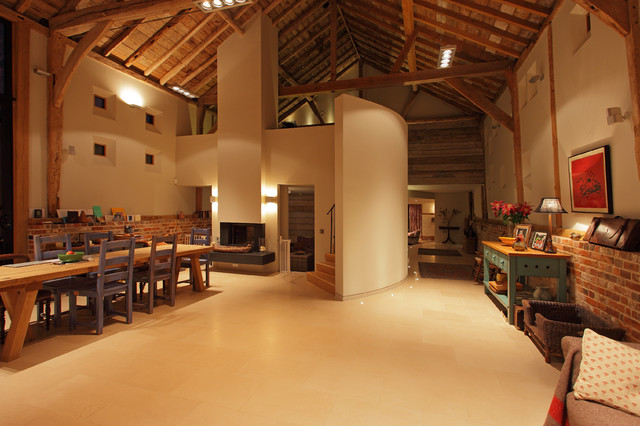 Barn conversion rustico-sala-da-pranzo