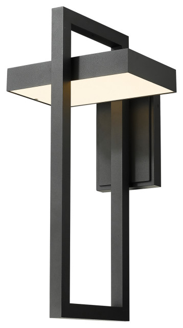 Luttrel LED Outdoor Wall Sconce, Black
