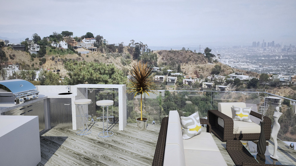 Голливудские Холмы - Лос Анджелес. Дома в современном стиле.
