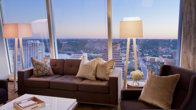Penthouse contemporary-living-room