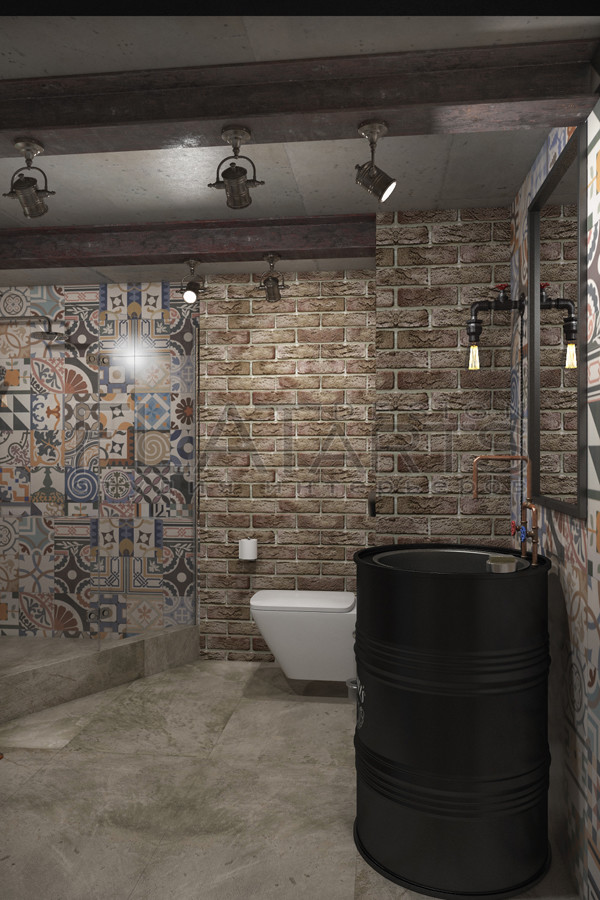 Дизайн двухуровневой квартиры 134 кв.м. в стиле лофт