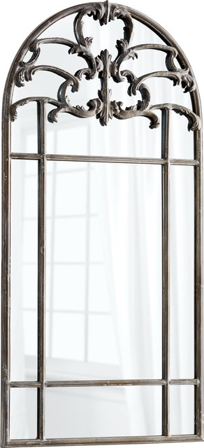 Cyan Patton Mirror Whitewashed Traditional Wall Mirrors By