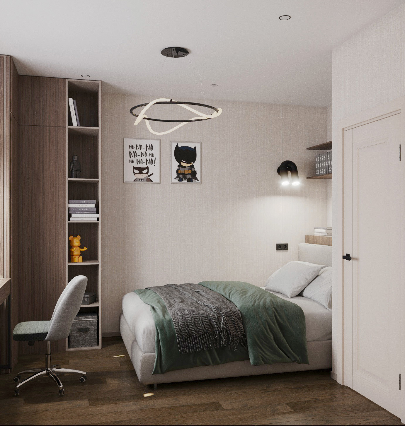 интерьер для семьи из 3х человек