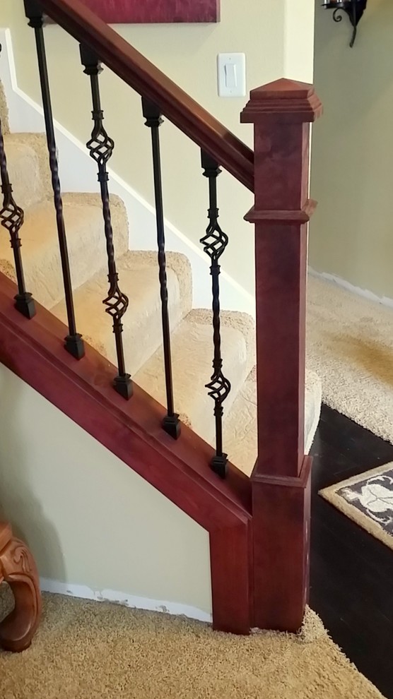 Newel Posts Craftsman Staircase Portland by GoManGo Enterprises