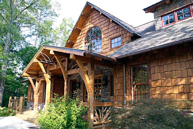 Craftsman Timber  Frame  Home  Traditional Exterior 