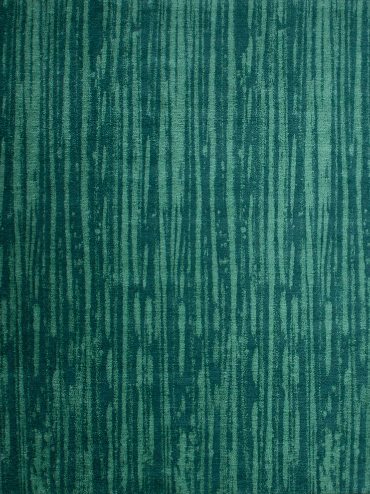 Waterlily Aqua Teal Animal Skins Geometric Abstract Moire Wove Upholstery Fabric