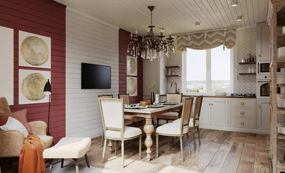 Дом, отделанный вагонкой, 55м2