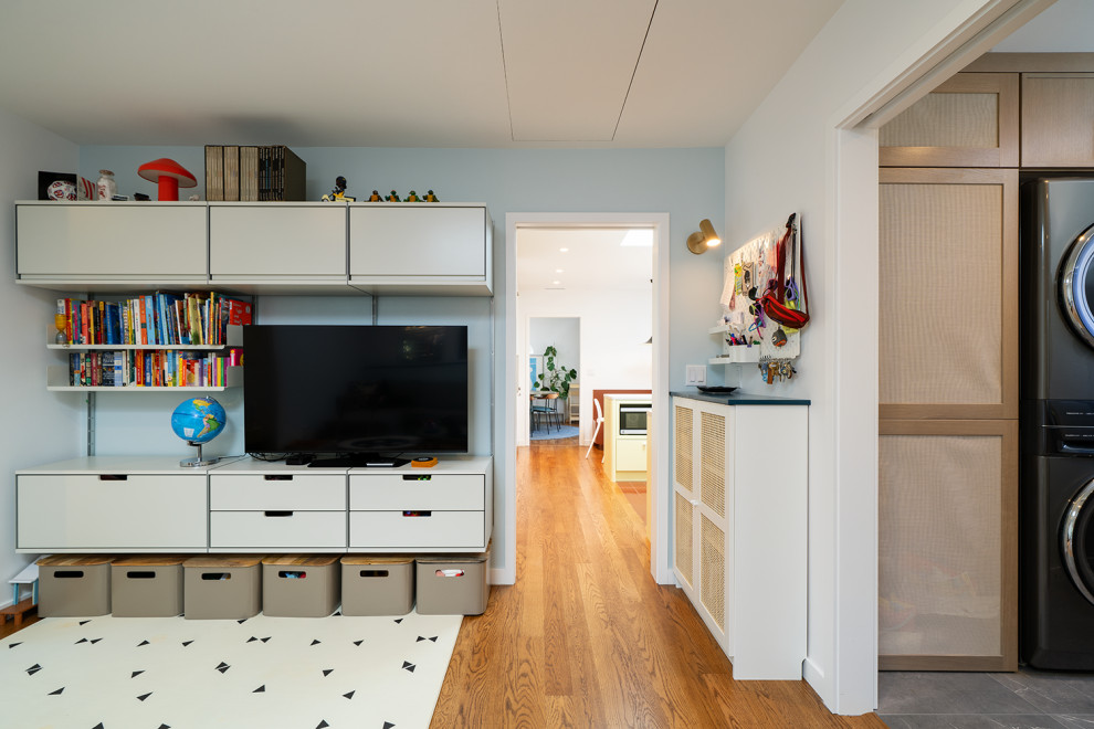 Playful Mid-Century Inspired Home Remodel with Custom Millwork