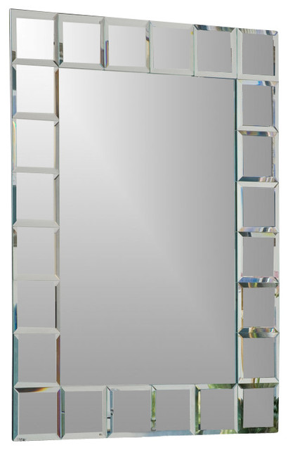 montreal modern bathroom mirror - contemporary - bathroom mirrors