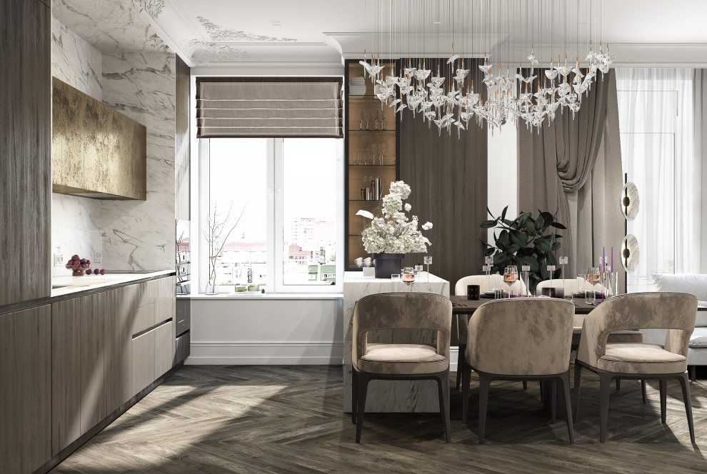 Драгоценная шкатулка, проект в стиле Арт-деко в ЖК Тихвин