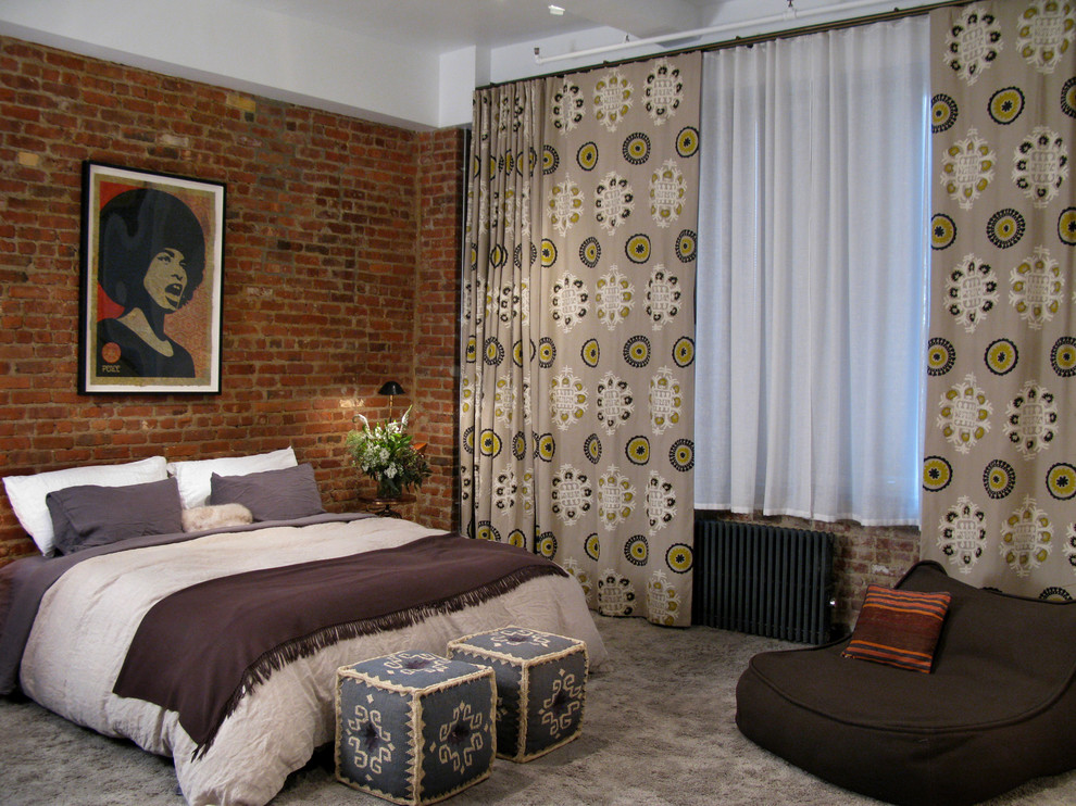 Eclectic bedroom in New York.