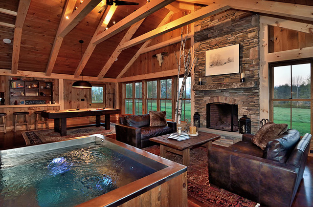 Vermont Home 2012 - Rustic - Living Room - Burlington - by Blansfield