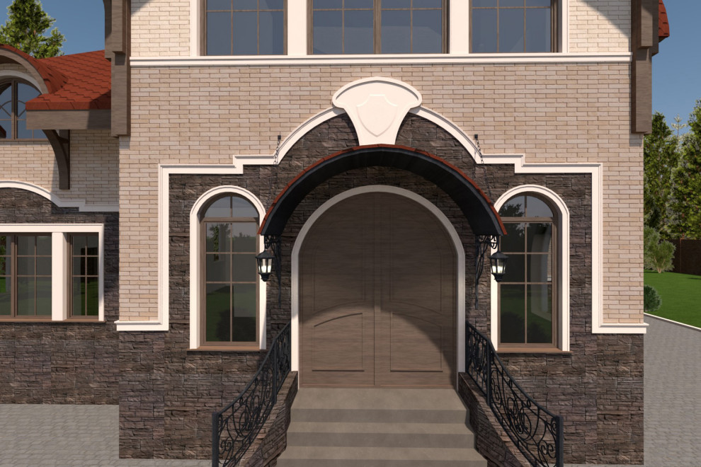 Дизайн фасада дома, Ленинградская область