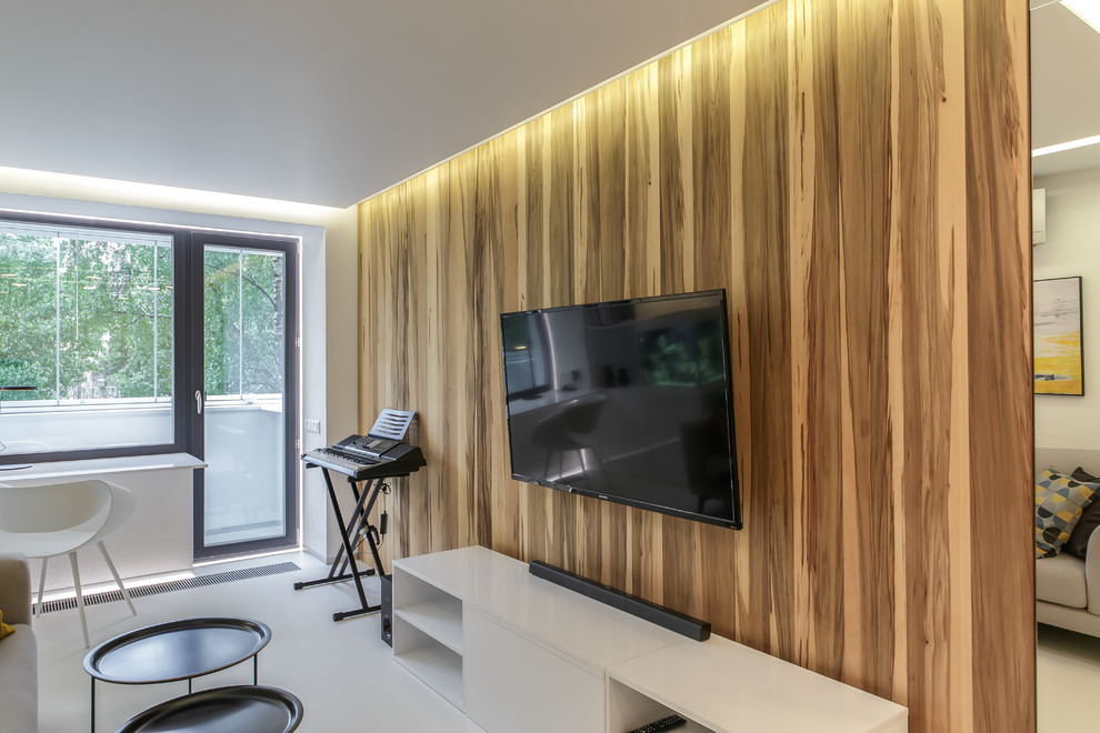 Прозрачная гостиная