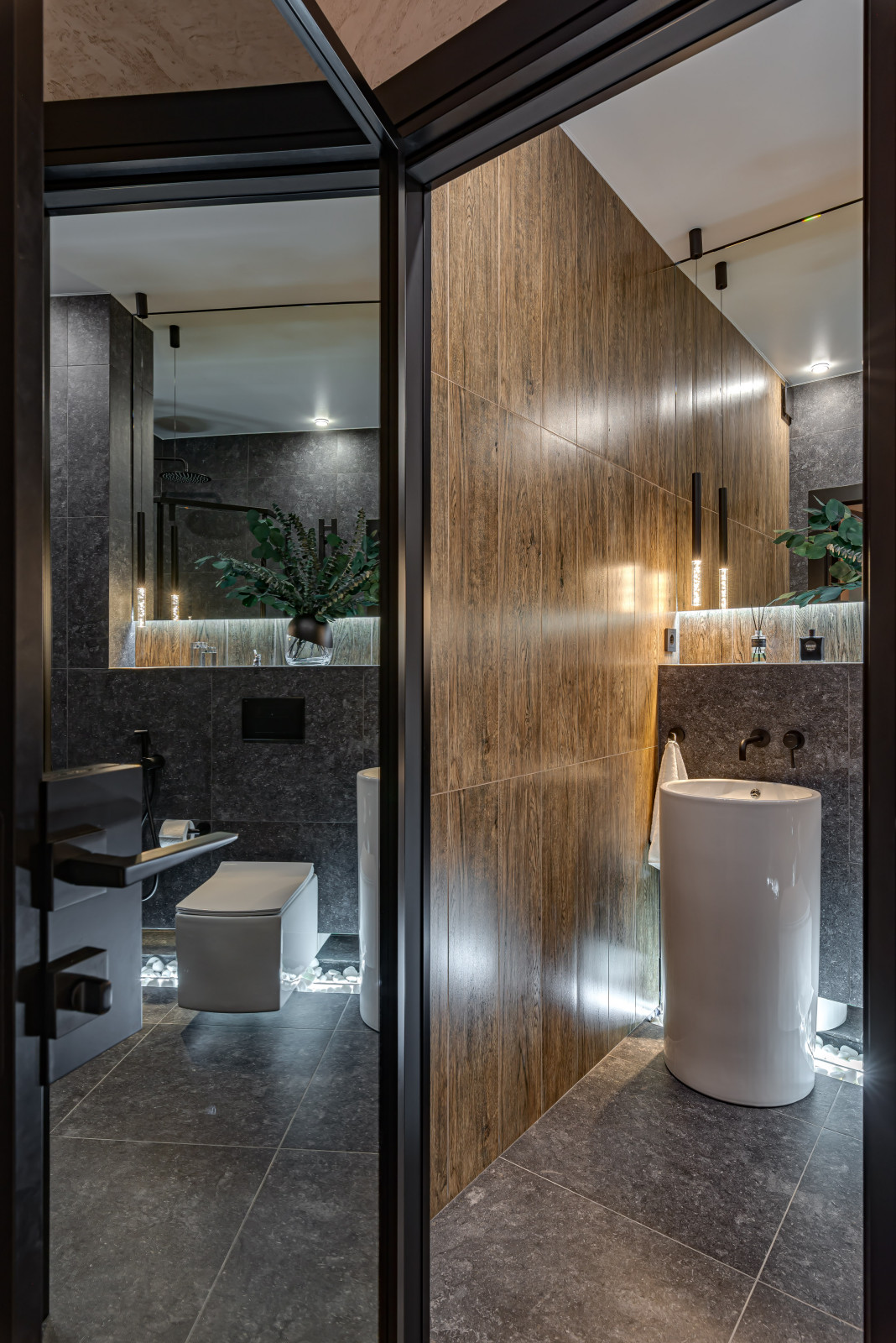 ЖК САМПО. 1-комнатная квартира в брутальном стиле, "от бетона" до заселения