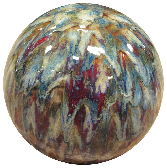 Ceramic Gazing Ball - Eclectic - Garden Statues And Yard Art - by lisa ...