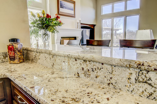 Snowfall Granite Countertops Kitchen Design Ideas