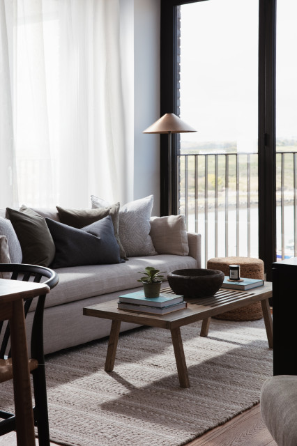 The Yard contemporary-vardagsrum