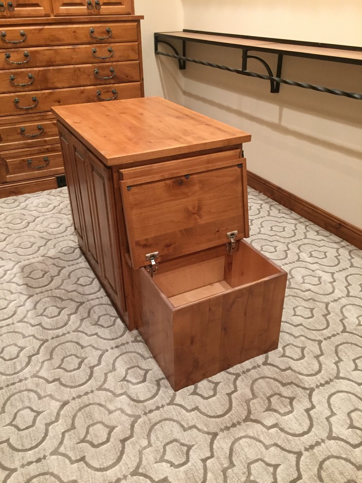 Walkin closet knotty alder Transitional Albuquerque by Edgewater Woodcraft