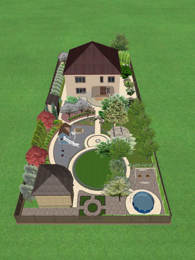 Два варианта концепции для частного сада