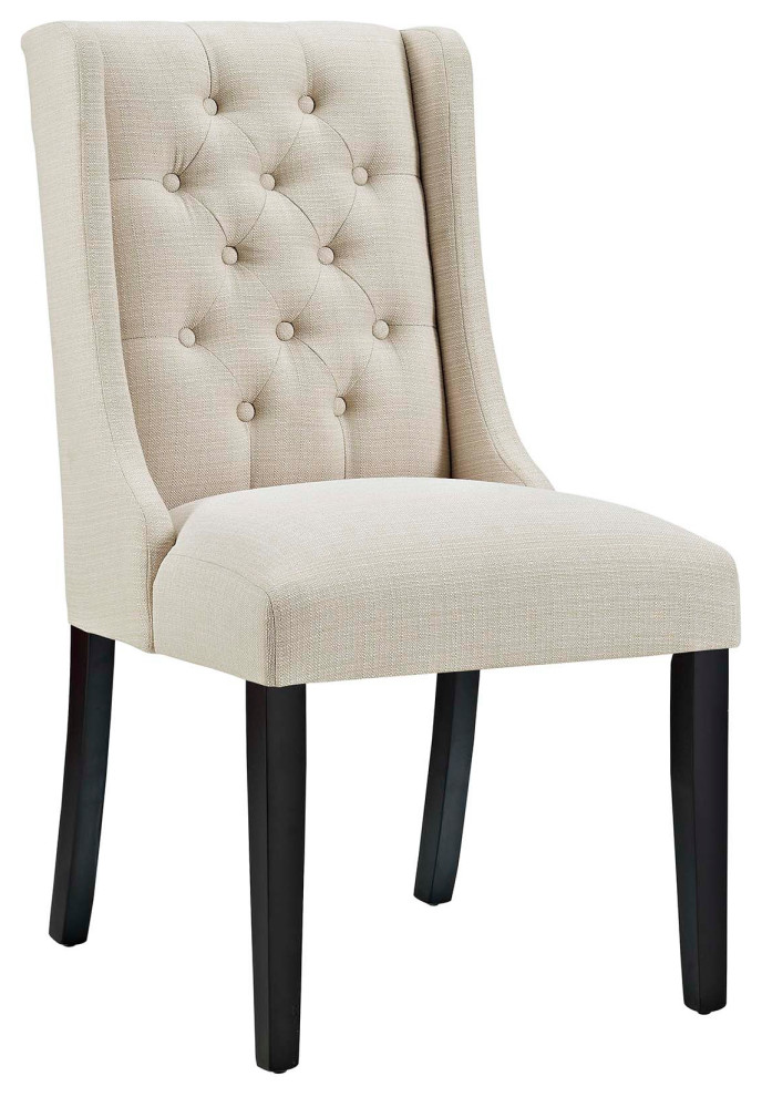 Baronet Upholstered Fabric Dining Chair, Beige