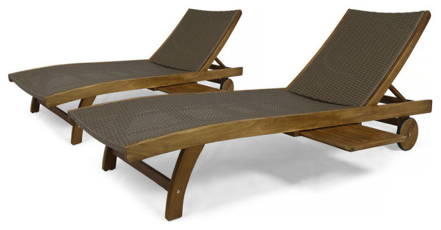 set of two outdoor chaise lounge