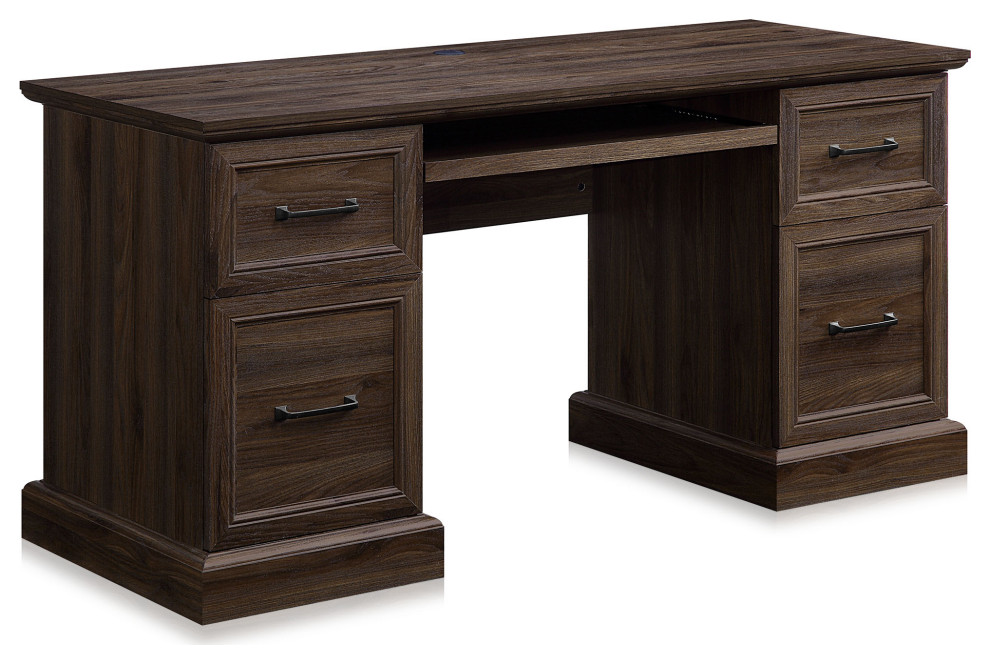 BELLEZE Rhudi 62" Executive Desk Transitional Desks And Hutches