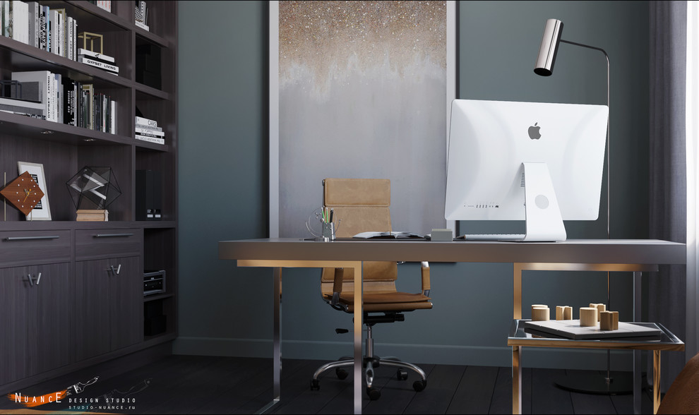 Строгий кабинет в загородном доме