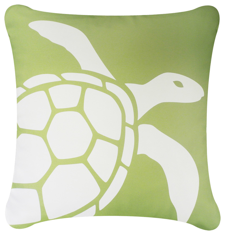 Beach Home Gift Linen Pillowcase Sea Turtle Pillow Nautical Pillow Blue Sea Turtle Throw Pillow Beach Home Decor Modern Coastal Decor