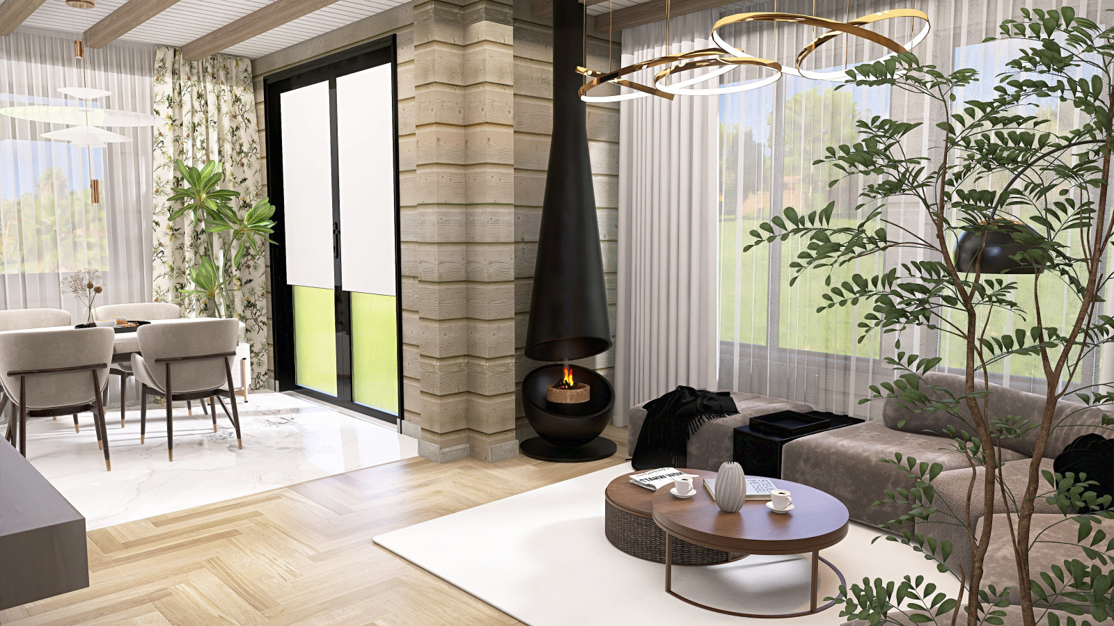 Кухня-гостинная