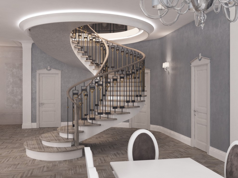 Дизайн коттеджа современная классика (п-ов Пролетарский)